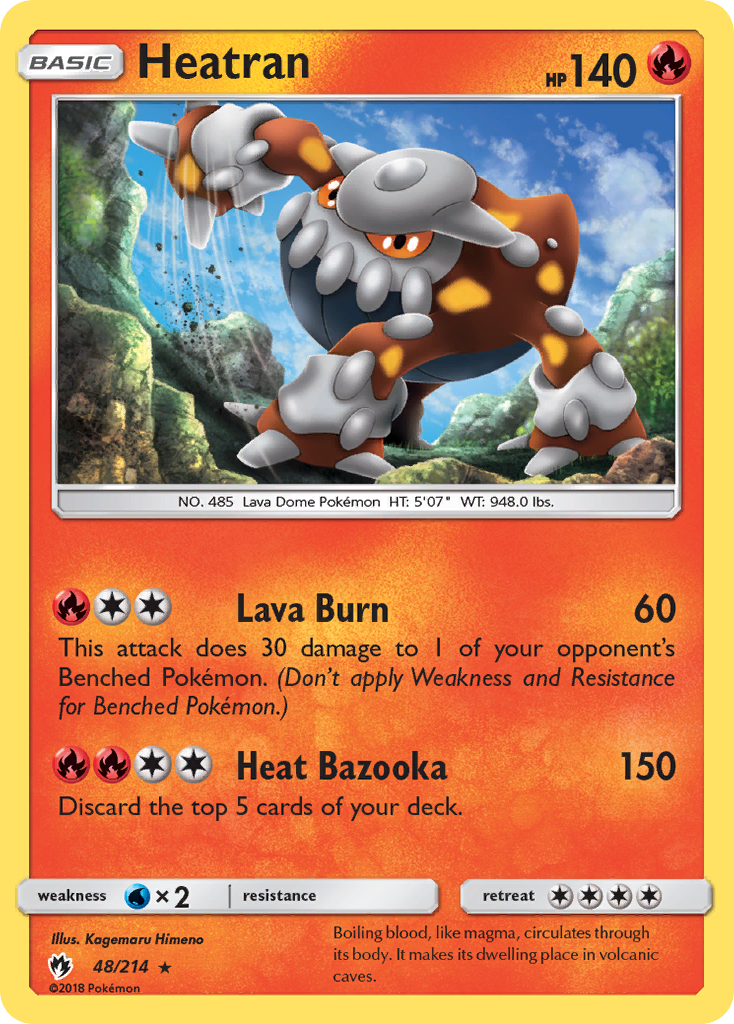 Heatran (48/214) [Sun & Moon: Lost Thunder] | Good Games Adelaide SA