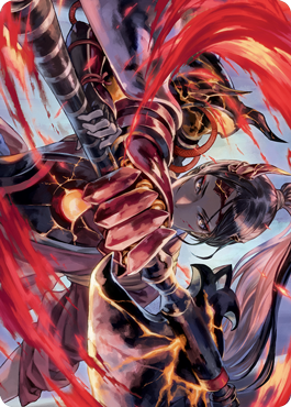 Risona, Asari Commander Art Card [Kamigawa: Neon Dynasty Art Series] | Good Games Adelaide SA