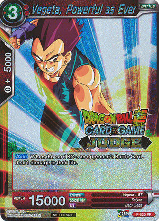 Vegeta, Powerful as Ever [P-030] | Good Games Adelaide SA