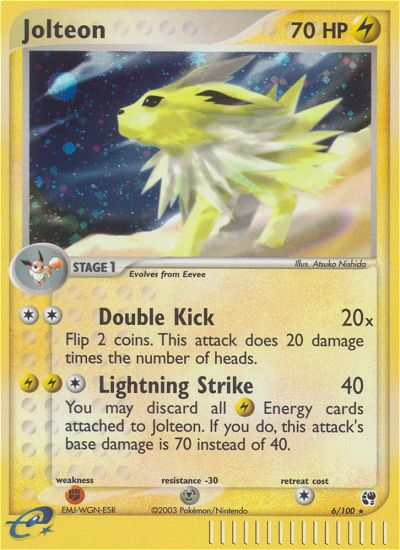 Jolteon (6/100) [EX: Sandstorm] | Good Games Adelaide SA