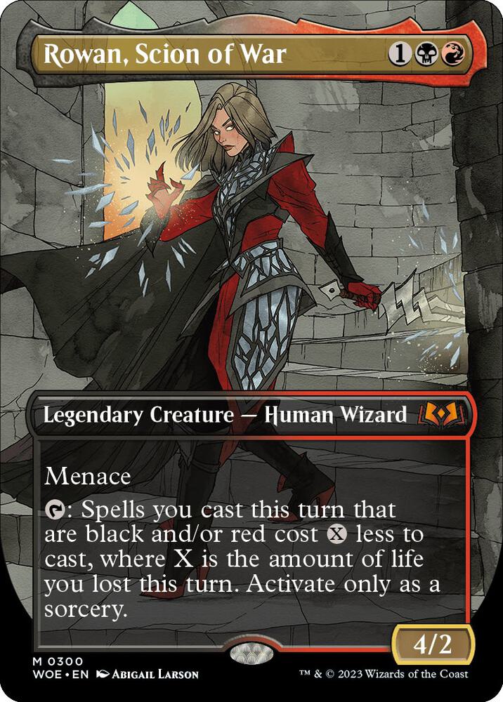 Rowan, Scion of War 300 (Wilds of Eldraine)  - Borderless | Good Games Adelaide SA
