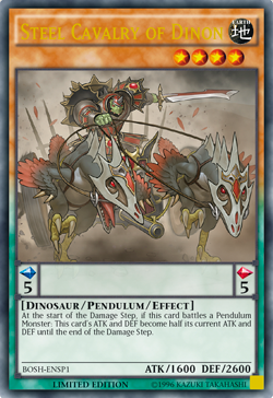 Steel Cavalry of Dinon [BOSH-ENSP1] Ultra Rare | Good Games Adelaide SA