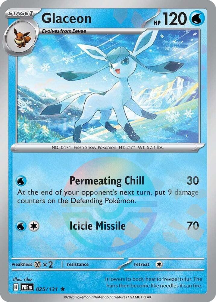 Glaceon 025/131 (SV: Prismatic Evolutions)  - Holofoil | Good Games Adelaide SA
