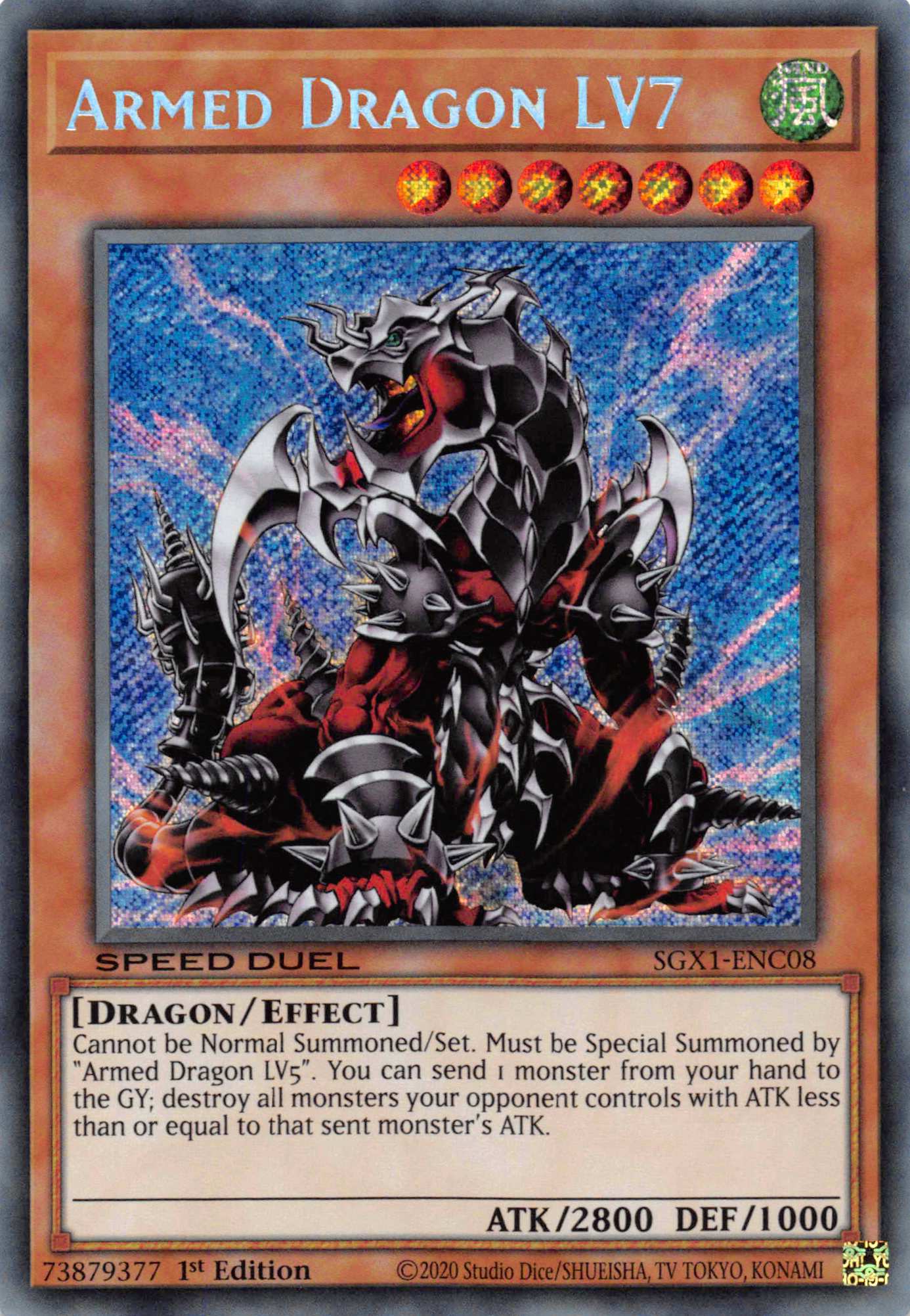 Armed Dragon LV7 [SGX1-ENC08] Secret Rare | Good Games Adelaide SA