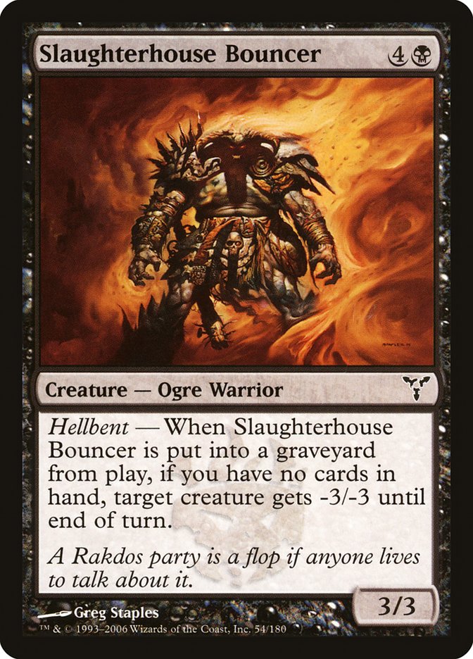 Slaughterhouse Bouncer 54 (Dissension)  - Foil | Good Games Adelaide SA