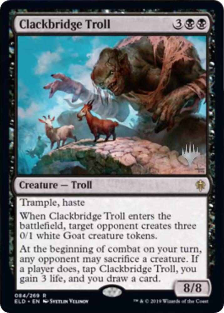 Clackbridge Troll 84 (Promo Pack: Throne of Eldraine)  | Good Games Adelaide SA