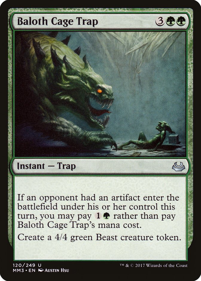 Baloth Cage Trap 120 (Modern Masters 2017)  - Foil | Good Games Adelaide SA
