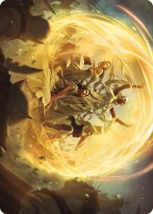 Heroic Intervention Art Card 73 (Art Series: Universes Beyond: The Lord of the Rings: Tales of Middle-earth)  | Good Games Adelaide SA