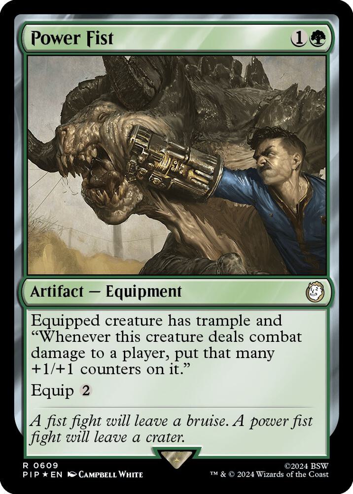 Power Fist 609 (Universes Beyond: Fallout)  - Foil | Good Games Adelaide SA