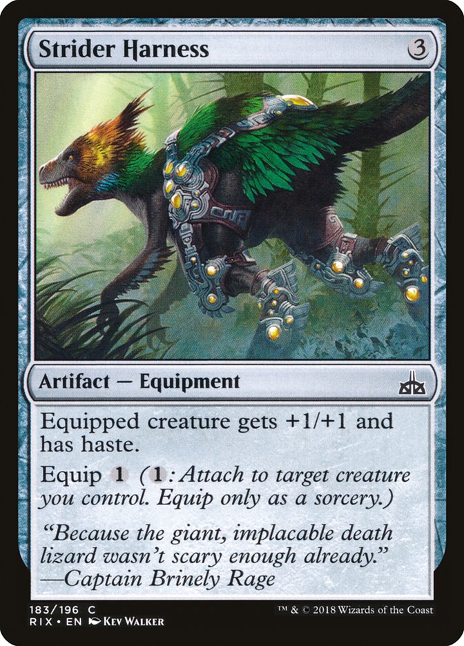Strider Harness 183 (Rivals of Ixalan)  - Foil | Good Games Adelaide SA