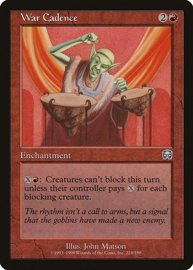 War Cadence 224 (Mercadian Masques)  - Foil | Good Games Adelaide SA