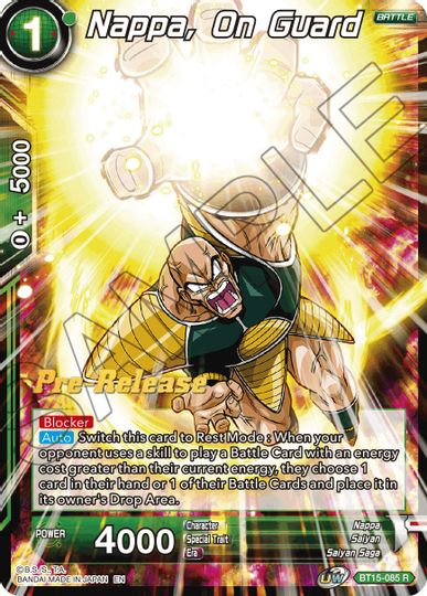 Nappa, on Guard (BT15-085) [Saiyan Showdown Prerelease Promos] | Good Games Adelaide SA