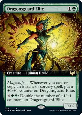 Dragonsguard Elite Extended Art 316 (Strixhaven: School of Mages)  | Good Games Adelaide SA