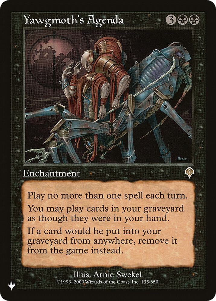 Yawgmoths Agenda 135/350 (The List Reprints)  | Good Games Adelaide SA