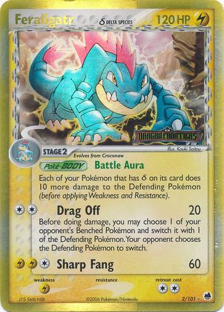 Feraligatr (2/101) (Delta Species) (Stamped) [EX: Dragon Frontiers] | Good Games Adelaide SA