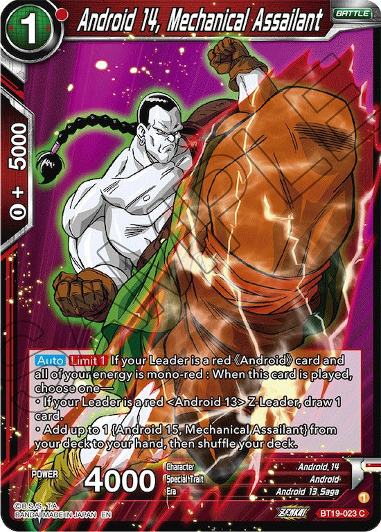 Android 14, Mechanical Assailant (BT19-023) [Fighter's Ambition] | Good Games Adelaide SA