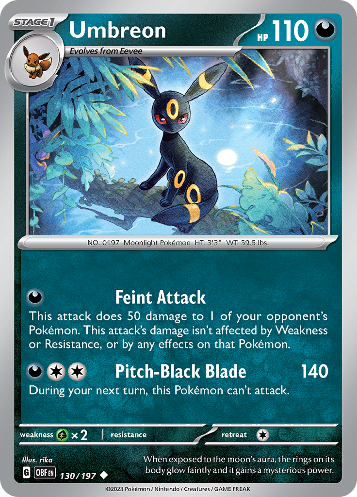 Umbreon (130/197) [Scarlet & Violet: Obsidian Flames] | Good Games Adelaide SA