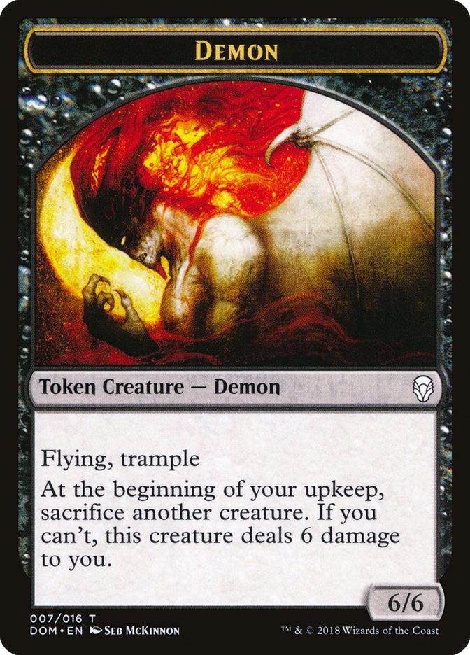 Demon Token [Dominaria Tokens] | Good Games Adelaide SA