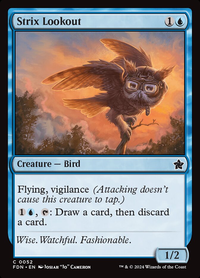 Strix Lookout 52 (Foundations)  - Foil | Good Games Adelaide SA