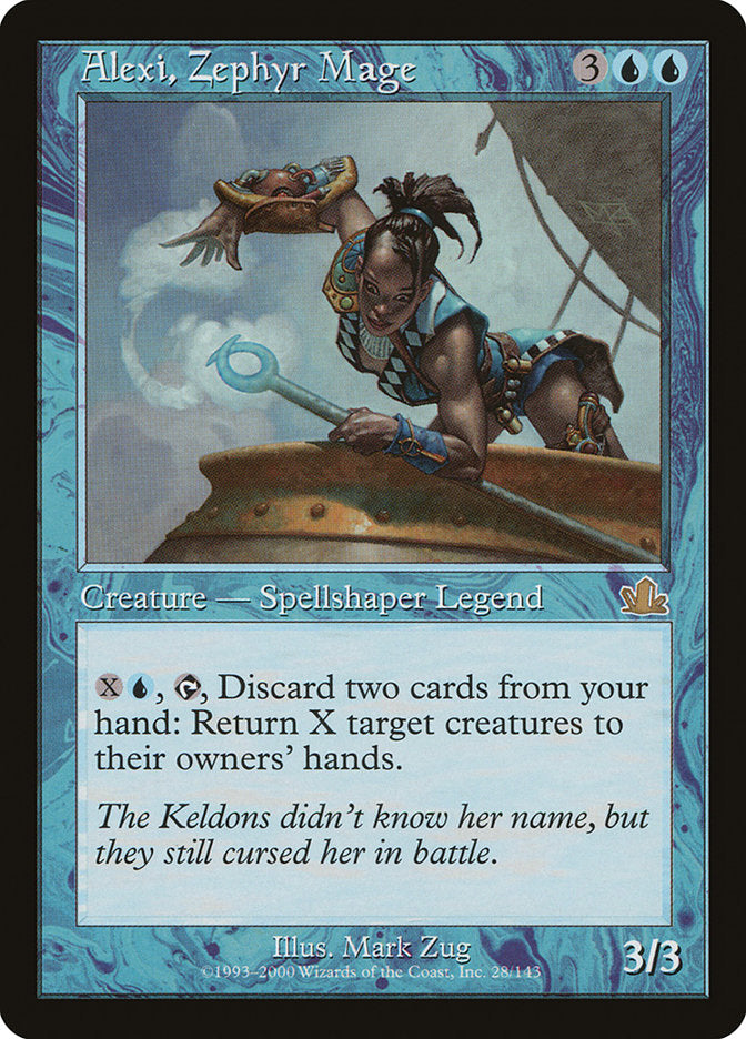 Alexi, Zephyr Mage 28 (Prophecy)  - Foil | Good Games Adelaide SA