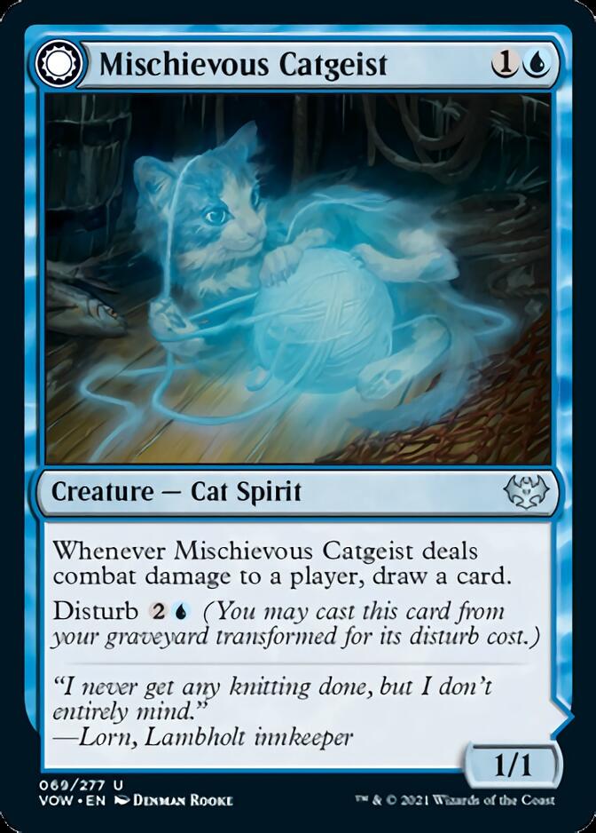 Mischievous Catgeist // Catlike Curiosity [Innistrad: Crimson Vow] | Good Games Adelaide SA