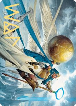 Linvala Shield of Sea Gate Art Card Gold Stamped Signature 77 (Art Series: Zendikar Rising)  | Good Games Adelaide SA