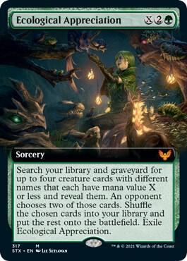Ecological Appreciation Extended Art 317 (Strixhaven: School of Mages)  | Good Games Adelaide SA
