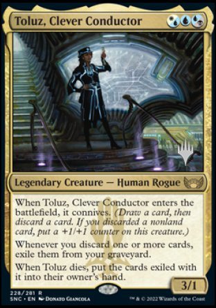 Toluz, Clever Conductor (Promo Pack) [Streets of New Capenna Promos] | Good Games Adelaide SA