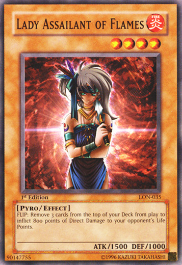 Lady Assailant of Flames [LON-035] Common | Good Games Adelaide SA