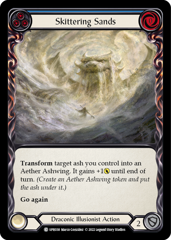 Skittering Sands (Blue) [UPR038] (Uprising)  Rainbow Foil | Good Games Adelaide SA
