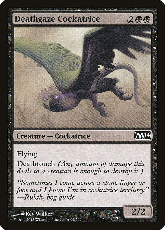 Deathgaze Cockatrice 94 (Magic 2014 (M14))  | Good Games Adelaide SA