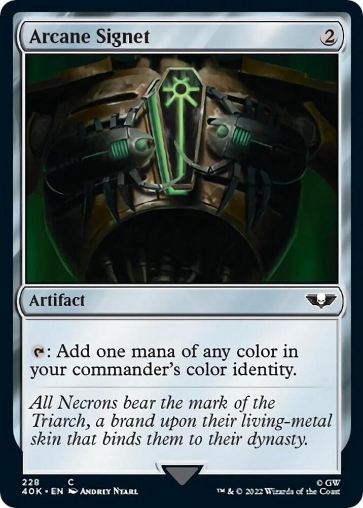Arcane Signet 228 228/617 (Universes Beyond: Warhammer 40,000)  | Good Games Adelaide SA
