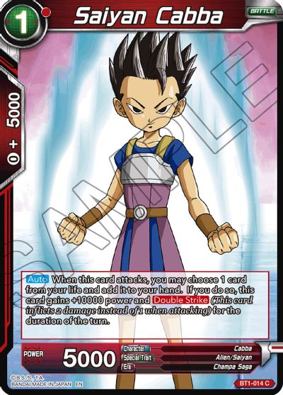 Saiyan Cabba (Reprint) (BT1-014) [Battle Evolution Booster] | Good Games Adelaide SA