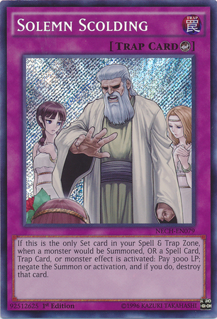 Solemn Scolding [NECH-EN079] Secret Rare | Good Games Adelaide SA