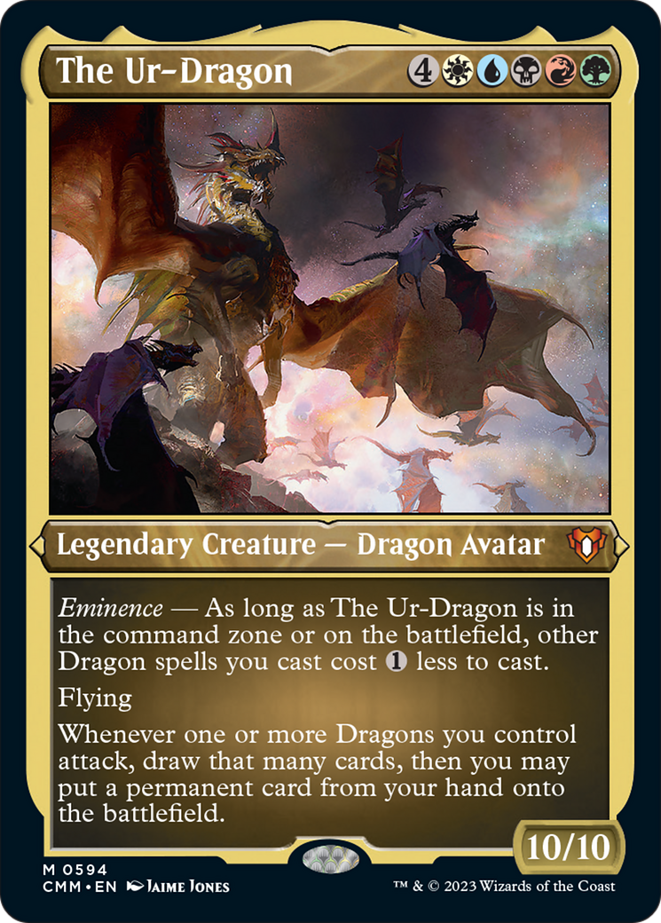 The Ur-Dragon (Foil Etched) [Commander Masters] | Good Games Adelaide SA