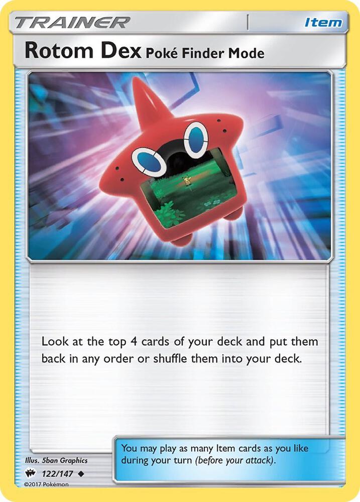 Rotom Dex Poke Finder Mode 122/147 (SM - Burning Shadows)  | Good Games Adelaide SA