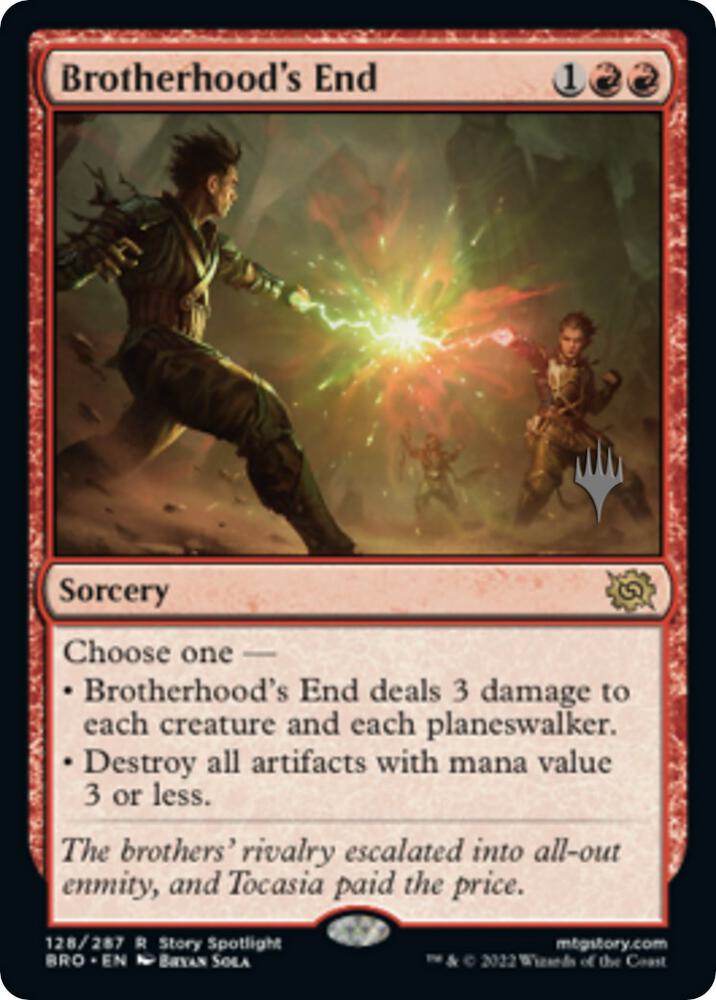 Brotherhoods End 128 (Promo Pack: The Brothers' War)  - Foil | Good Games Adelaide SA