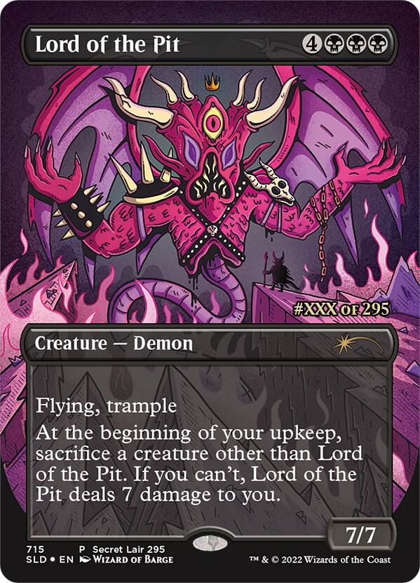 Lord of the Pit Serial Numbered 715 (Secret Lair Drop Series)  | Good Games Adelaide SA