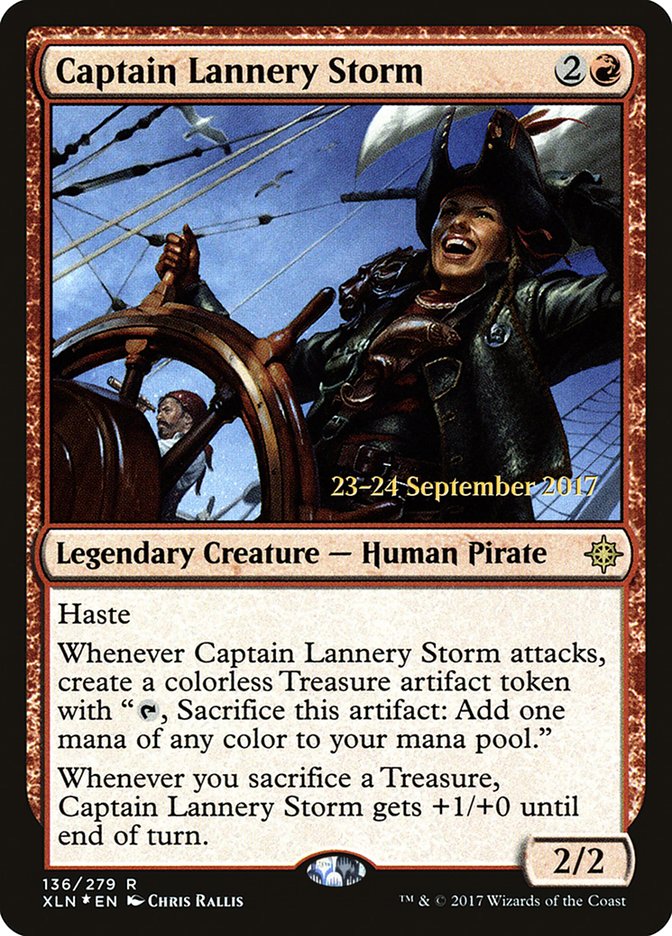 Captain Lannery Storm [Ixalan Promos] | Good Games Adelaide SA