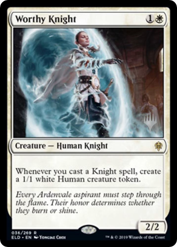 Worthy Knight 36 (Promo Pack: Throne of Eldraine)  | Good Games Adelaide SA