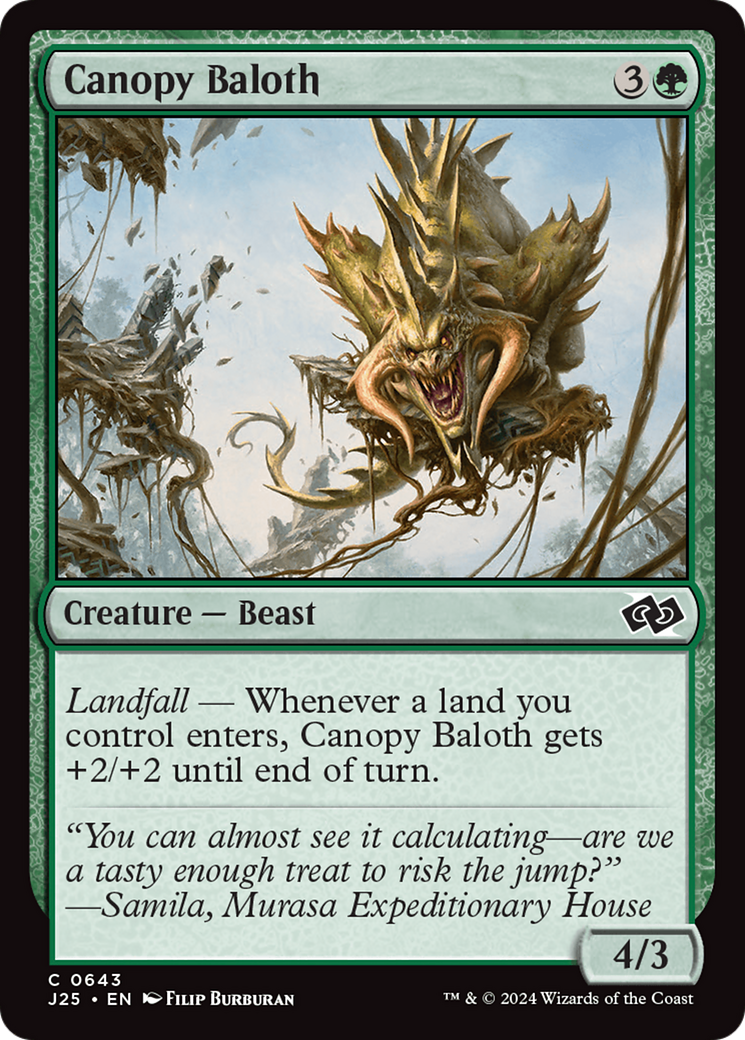 Canopy Baloth [Foundations Jumpstart] | Good Games Adelaide SA