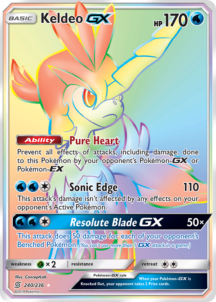 Keldeo GX (240/236) [Sun & Moon: Unified Minds] | Good Games Adelaide SA