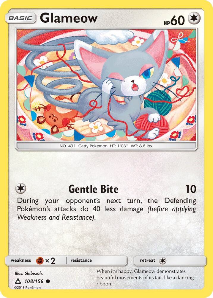 Glameow 108/156 (SM - Ultra Prism)  | Good Games Adelaide SA
