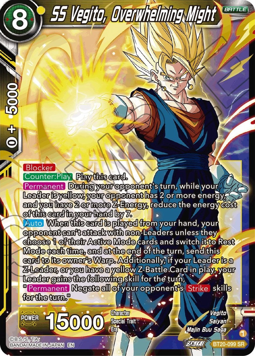 SS Vegito, Overwhelming Might (BT20-099) [Power Absorbed] | Good Games Adelaide SA