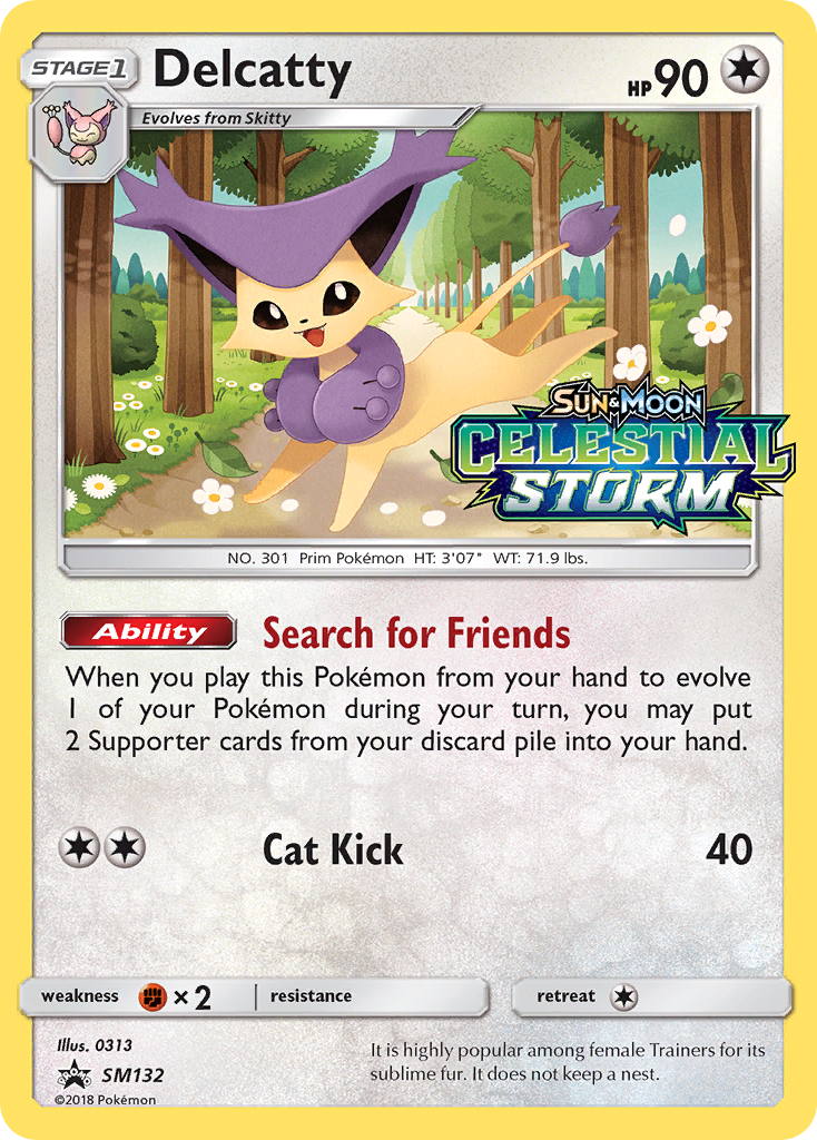 Delcatty (SM132) [Sun & Moon: Black Star Promos] | Good Games Adelaide SA