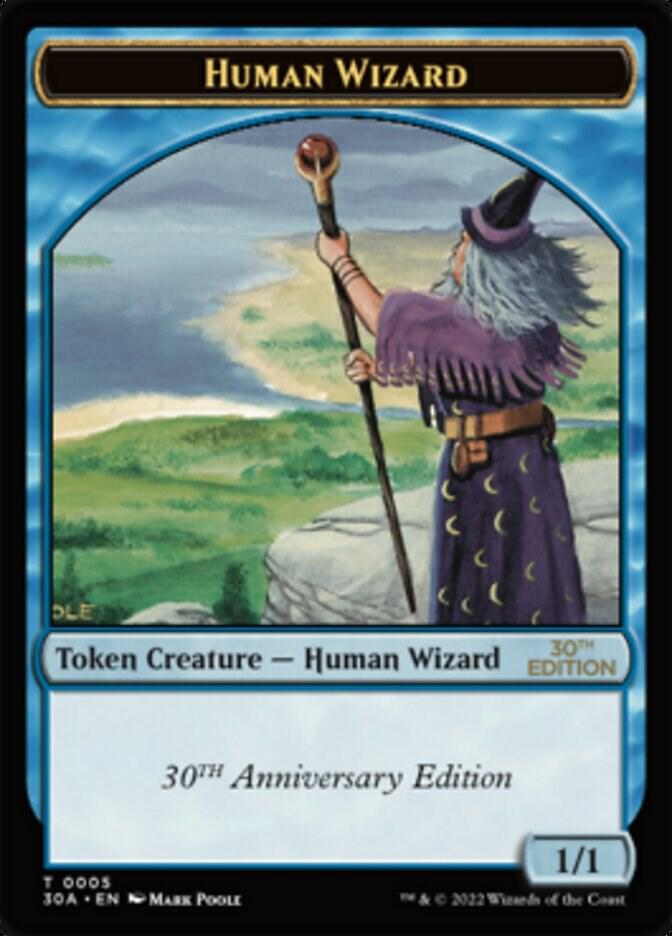 Human Wizard Token 5 (30th Anniversary Edition)  | Good Games Adelaide SA