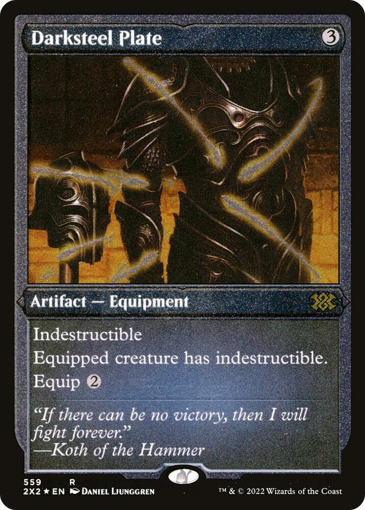 Darksteel Plate Foil Etched 559 (Double Masters 2022)  - Foil | Good Games Adelaide SA