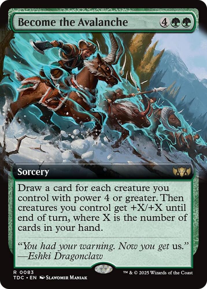 Become the Avalanche 83 (Commander: Tarkir: Dragonstorm)  | Good Games Adelaide SA