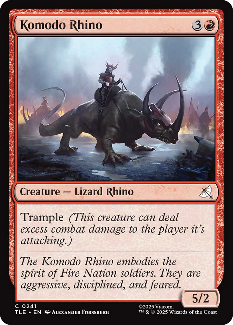 Komodo Rhino [Avatar: The Last Airbender: Eternal-Legal] | Good Games Adelaide SA