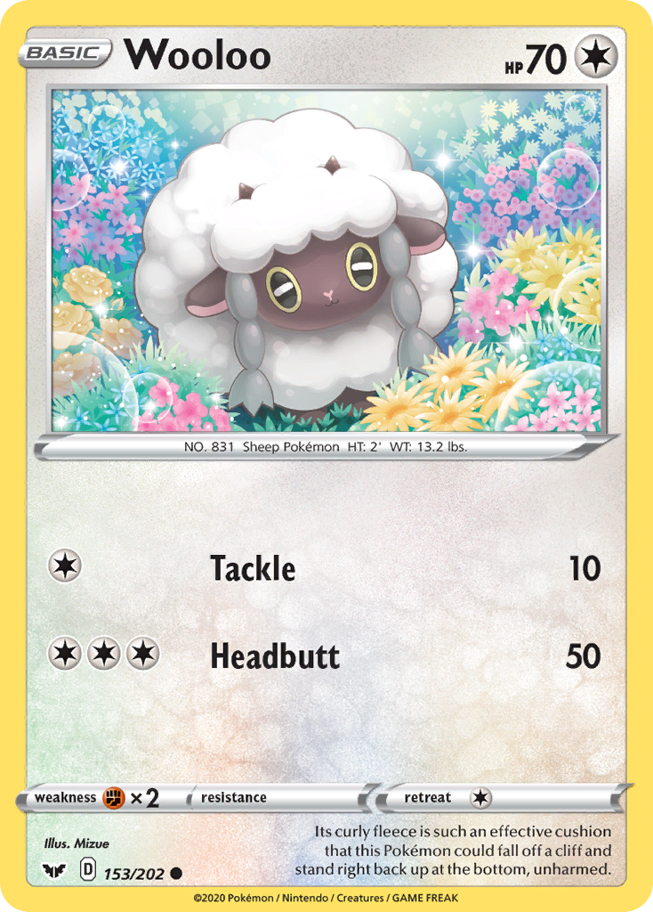 Wooloo (153/202) [Sword & Shield: Base Set] | Good Games Adelaide SA